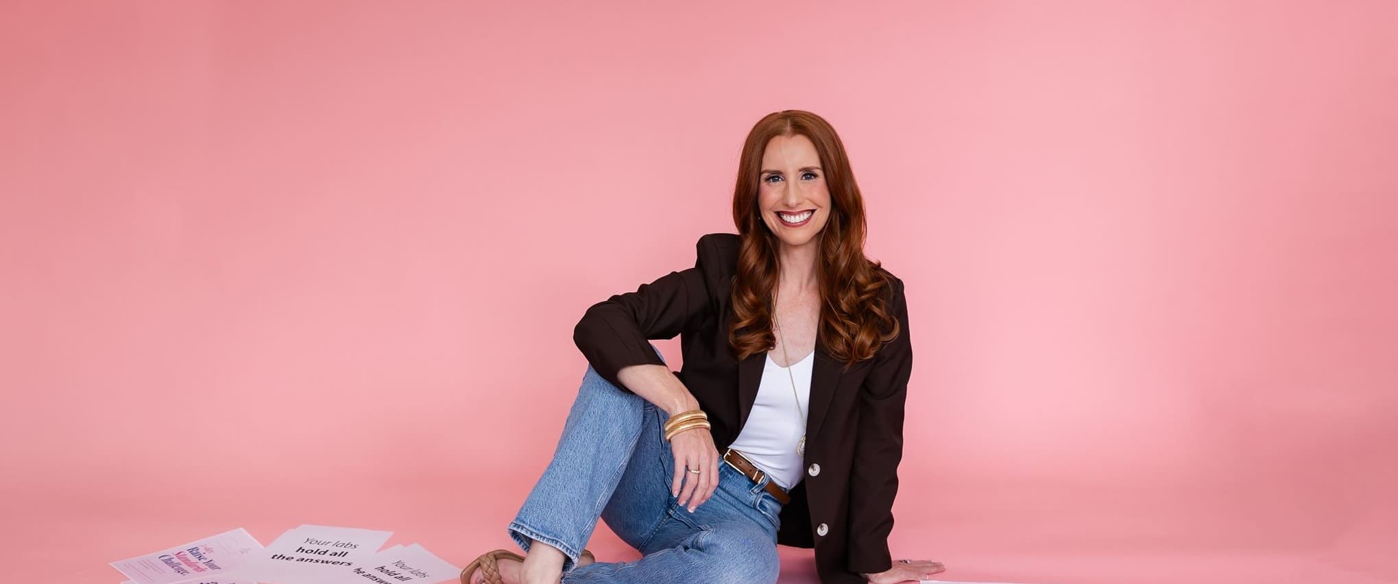 Jacqui Nelson seated, ready for the live challenge